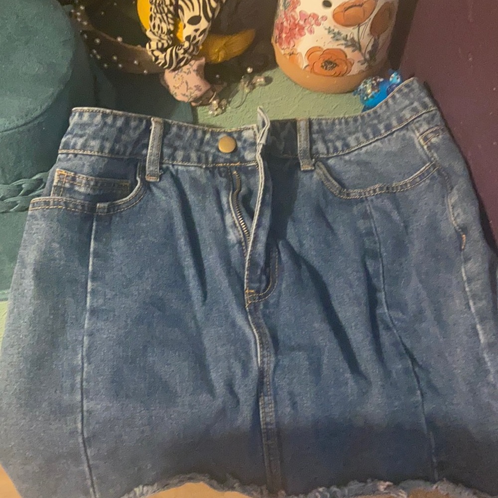 Forever 21 Dark Blue Mini Skirt